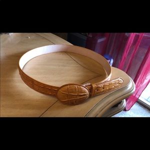 Crocodile belt all leather